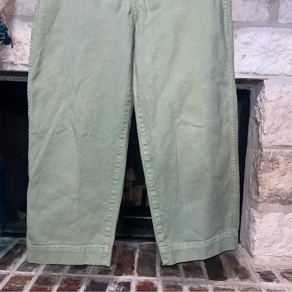 Madewell Curvy Slim Emmett Wide-Leg Crop Pants tall long Inseam - Picture 3 of 13